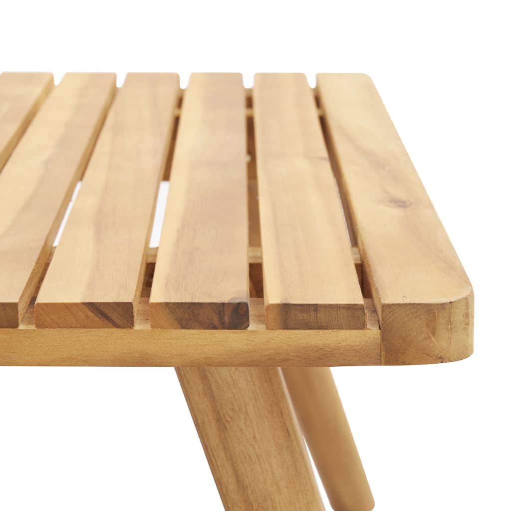 Set de muebles de jardín 4 piezas con cojines madera de acacia