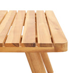 Set de muebles de jardín 4 piezas con cojines madera de acacia
