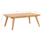 Set de muebles de jardín 4 piezas con cojines madera de acacia