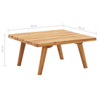 Juego de muebles de jardín 5 pzas madera maciza de acacia