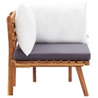 Juego de muebles de jardín 5 pzas madera maciza de acacia