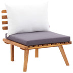 Juego de muebles de jardín 5 pzas madera maciza de acacia