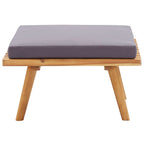 Juego de muebles de jardín 5 pzas madera maciza de acacia