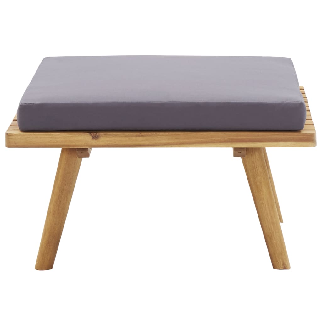 Juego de muebles de jardín 5 pzas madera maciza de acacia