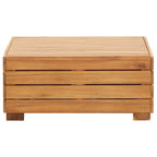 Muebles de jardín 5 pzas y cojines madera acacia blanco crema