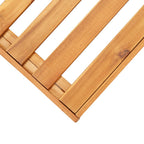 Reposapiés seccional con cojín 1 ud madera maciza de acacia