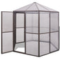 White Steel Greenhouse 10 m² 5x2x2.3 m