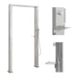 Outdoor stainless steel double-jet shower