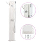 Stainless steel garden shower tap 110 cm