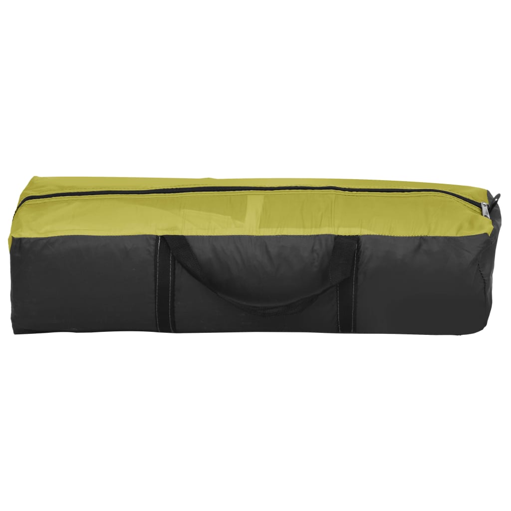 Carpa de fiesta con LED 4 paredes laterales verde 3,6x3,6x2,3 m