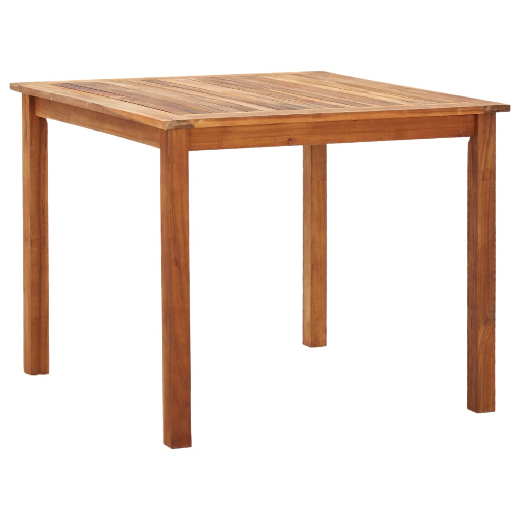 Set de comedor 5 pzas ratán sintético madera maciza acacia gris