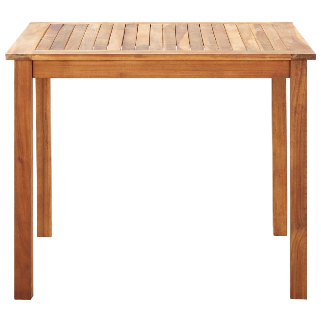 Set de comedor 5 pzas ratán sintético madera maciza acacia gris