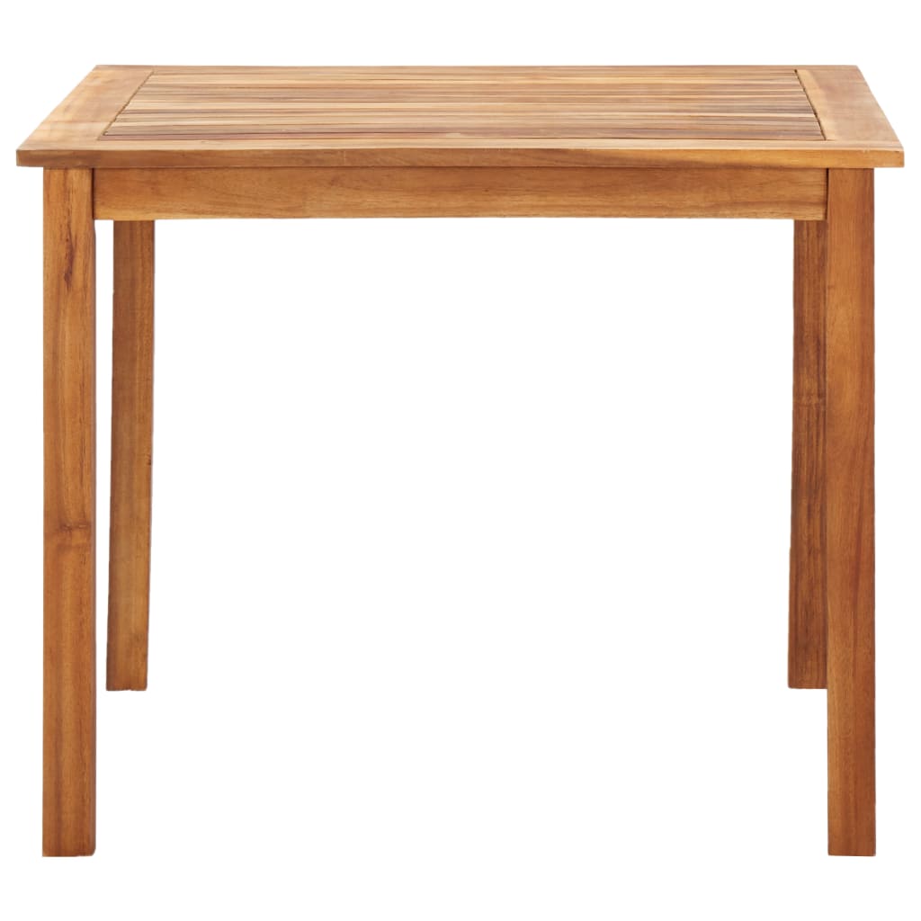 Set de comedor 5 pzas ratán sintético madera maciza acacia gris
