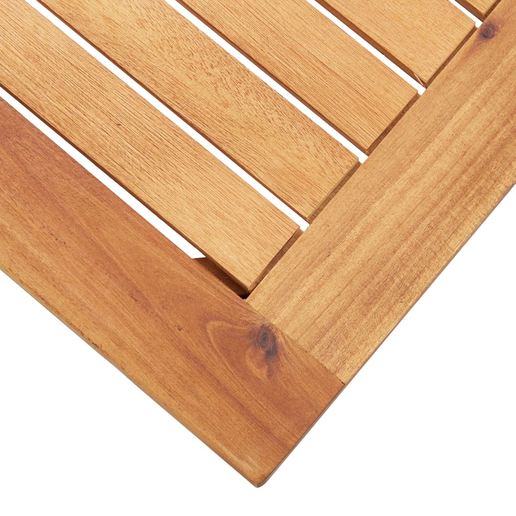 Mesa de centro de jardín madera maciza de acacia 60x60x36 cm