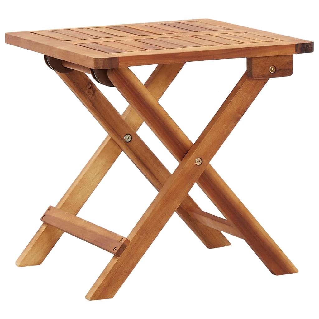 Mesa de centro de jardín madera maciza de acacia 60x60x36 cm