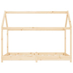 Estructura de cama infantil de madera maciza de pino 70x140 cm