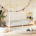 Estructura de cama infantil de madera maciza de pino 70x140 cm