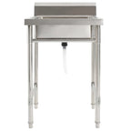 Fregadero de cocina con un seno acero inoxidable