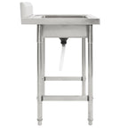 Fregadero de cocina con un seno acero inoxidable