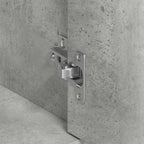 Aparador de madera contrachapada gris hormigón 88x30x70 cm