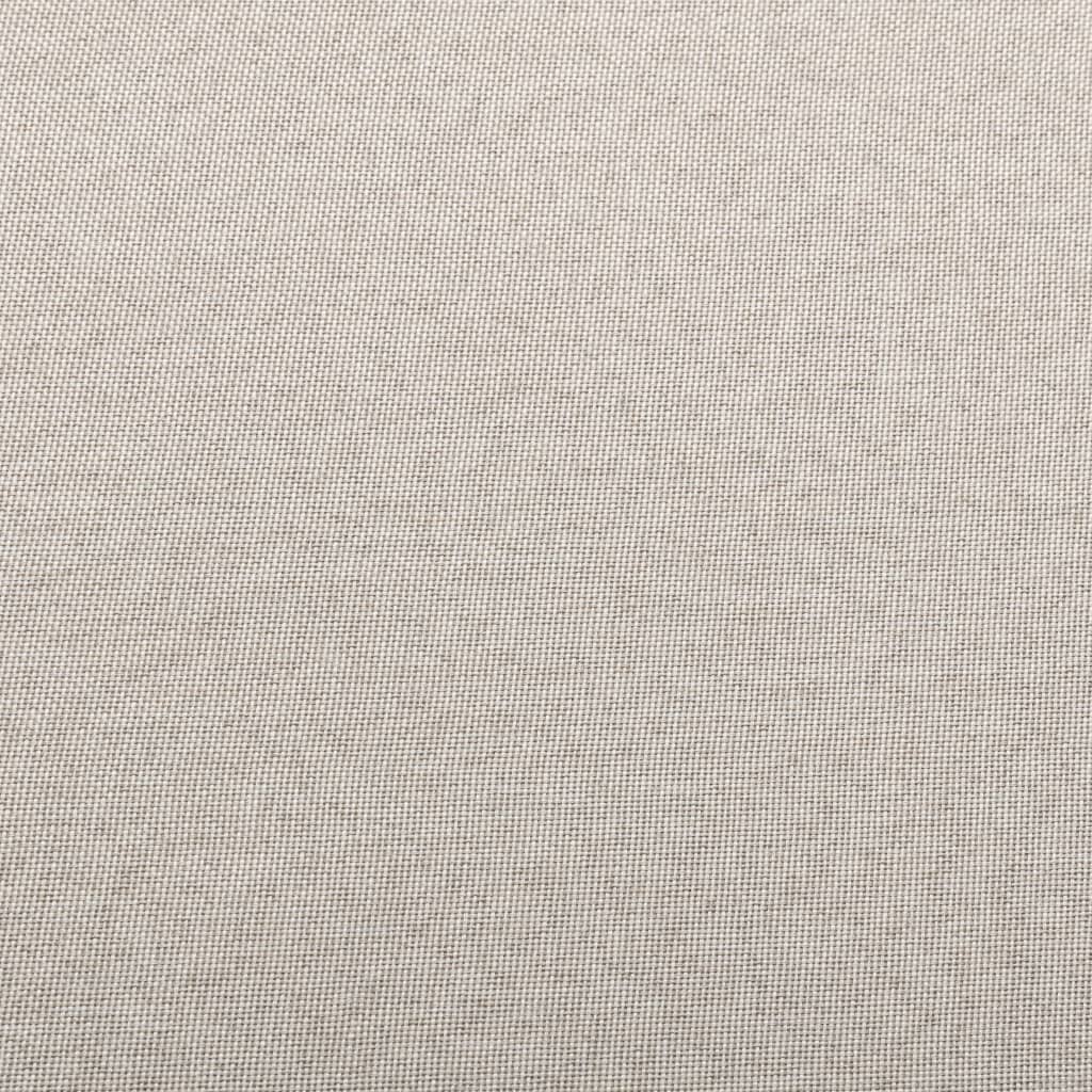 Reposapiés seccional con cojín de tela color crema
