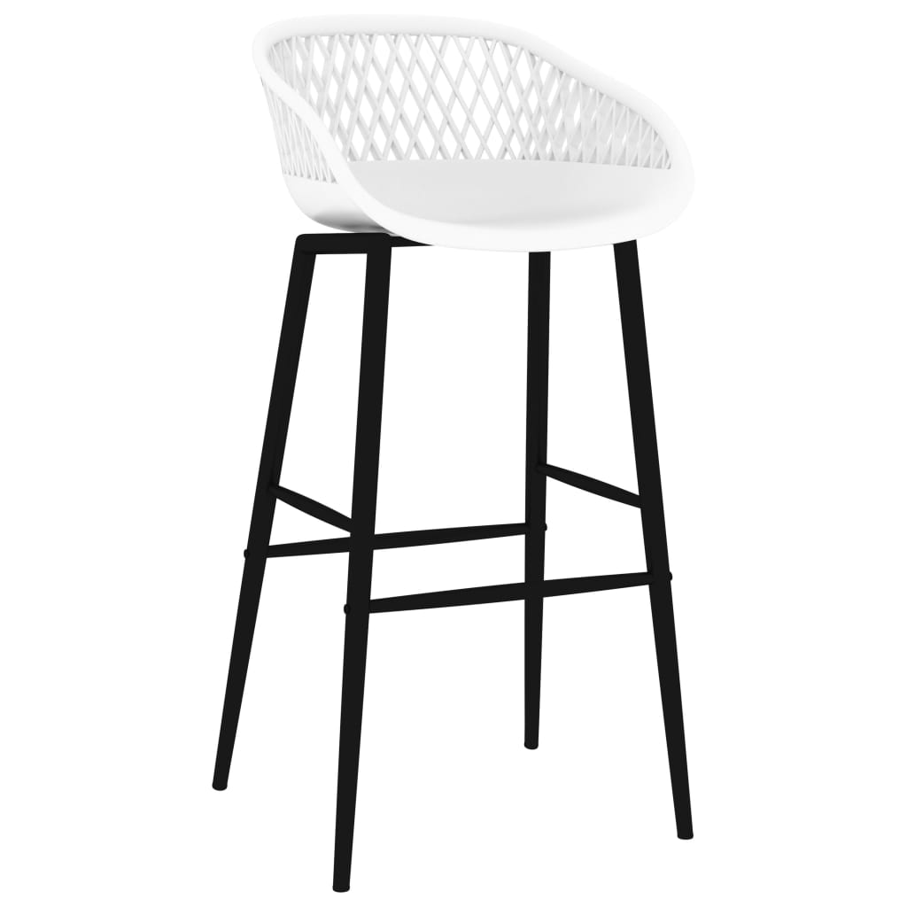Taburetes de cocina 2 unidades blanco