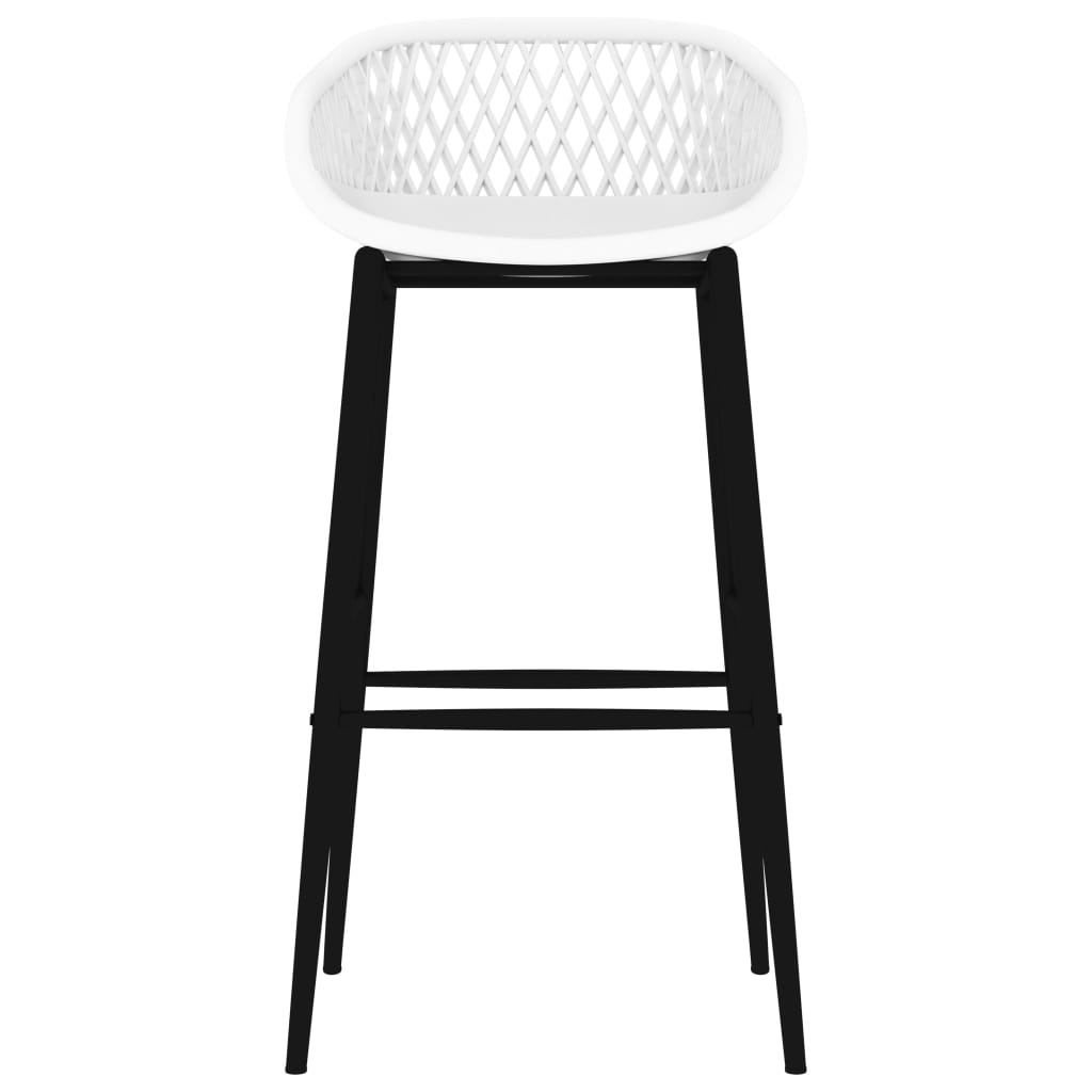 Taburetes de cocina 2 unidades blanco