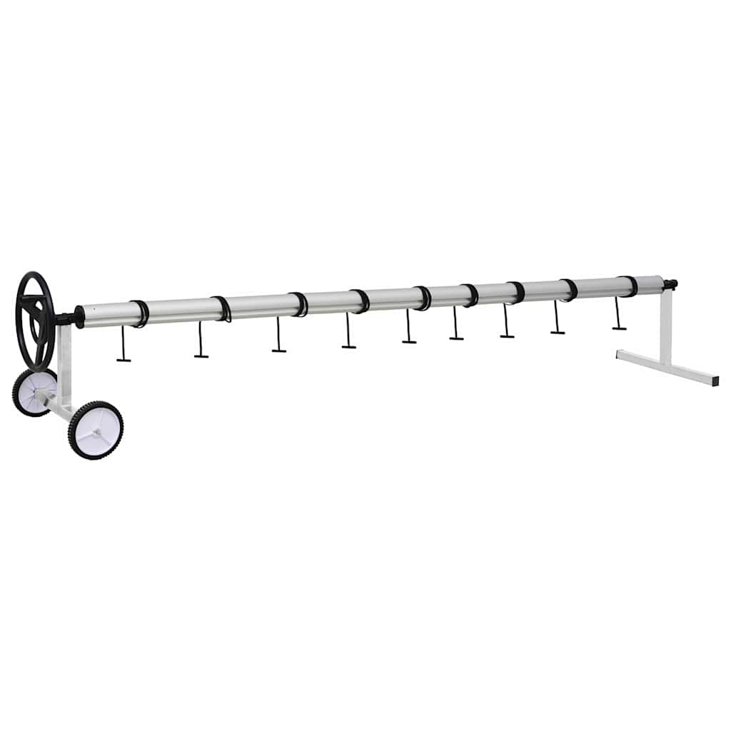 Enrollacobertor de piscina con base de plástico