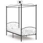 Cama con somier sin colchón metal blanco 90x200 cm