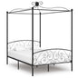 Estrutura de cama de dossel metálica branca 100x200 cm