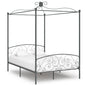 Cama con somier sin colchón metal blanco 90x200 cm