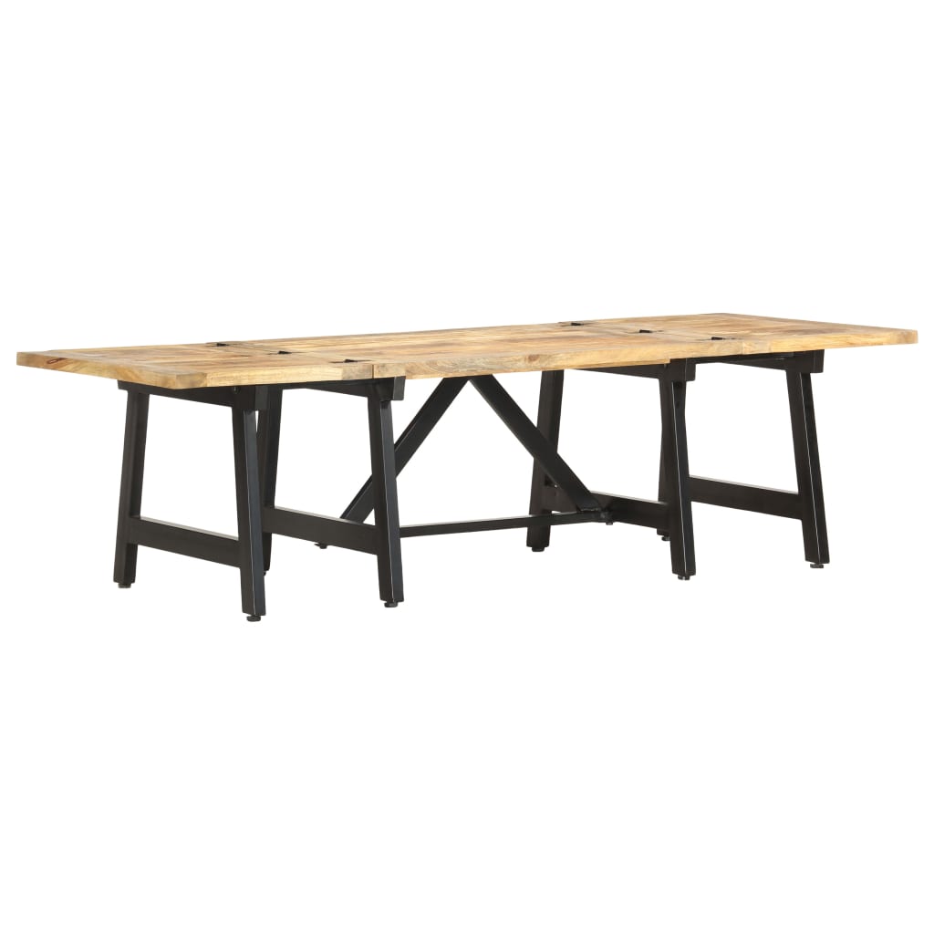 Mesa de centro extensible madera maciza de mango 160x70x45 cm