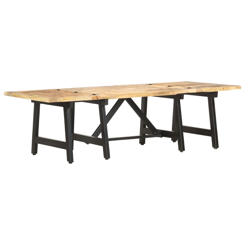 Mesa de centro extensible madera maciza de mango 160x70x45 cm