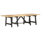 Mesa de centro extensible madera maciza de mango 160x70x45 cm