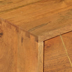 Mueble para TV de madera maciza de mango 85x35x47 cm