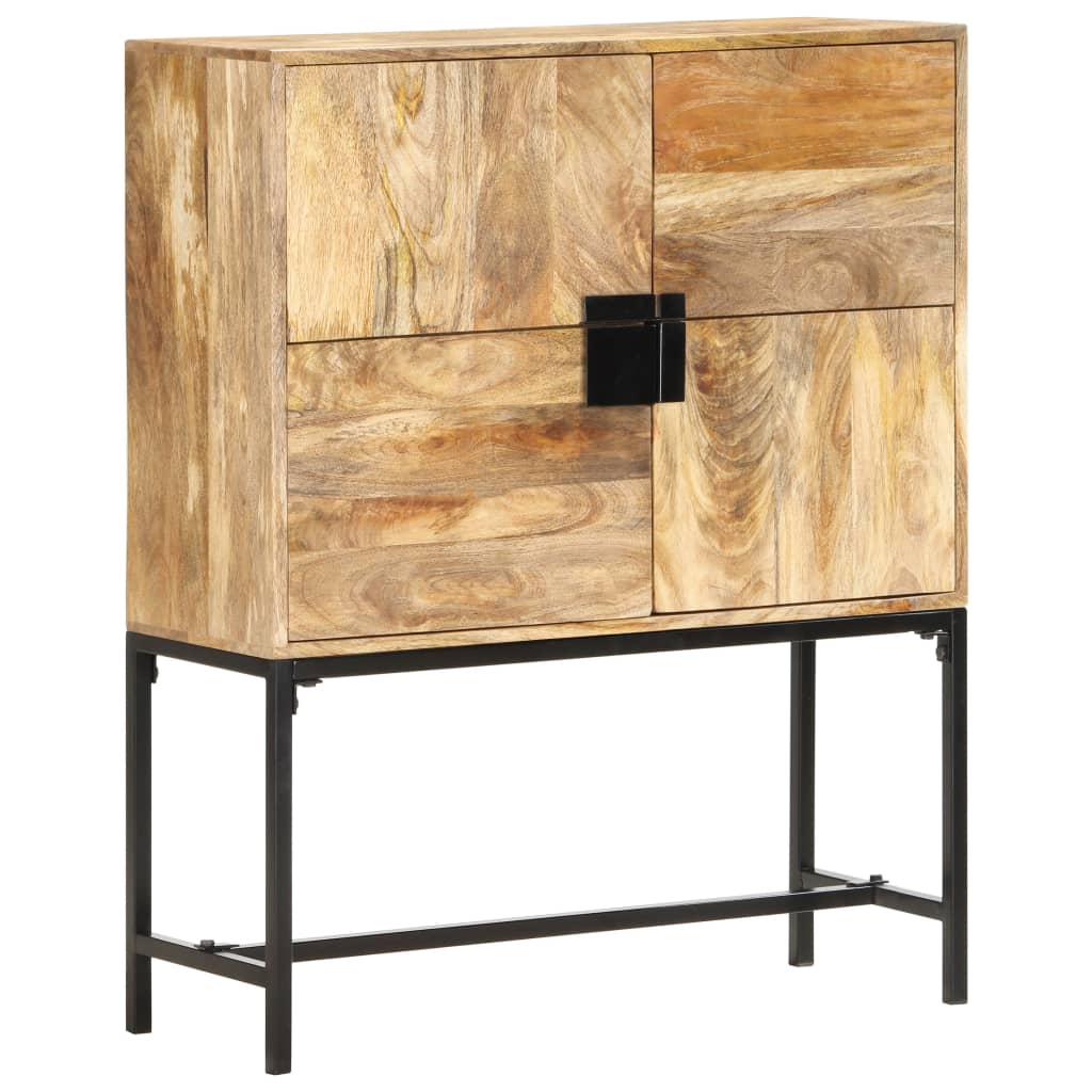 Aparador de madera maciza de mango 80x30x100 cm