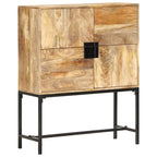 Aparador de madera maciza de mango 80x30x100 cm