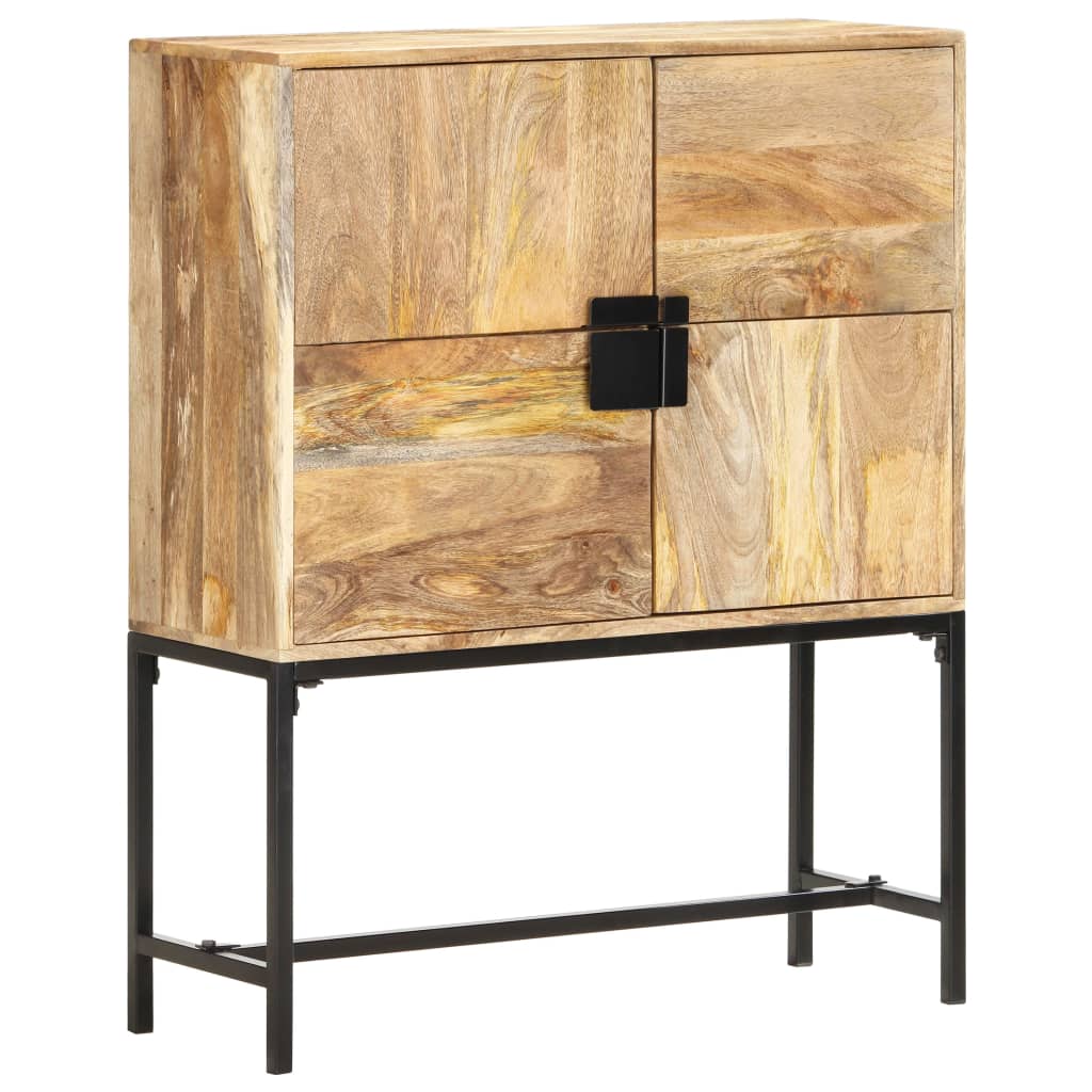 Aparador de madera maciza de mango 80x30x100 cm