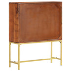 Aparador de madera maciza de acacia 80x30x100 cm