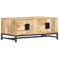 Mesa de centro de madera maciza de acacia 90x55x40 cm