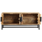 Mesa de centro de madera maciza de acacia 90x55x40 cm