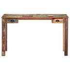 Escritorio de madera maciza reciclada 130x55x76 cm