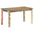 Mesa de comedor de madera maciza reciclada 140x70x76 cm