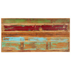Mesa de comedor de madera maciza reciclada 140x70x76 cm