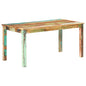 Mesa de comedor de madera maciza reciclada 140x70x76 cm