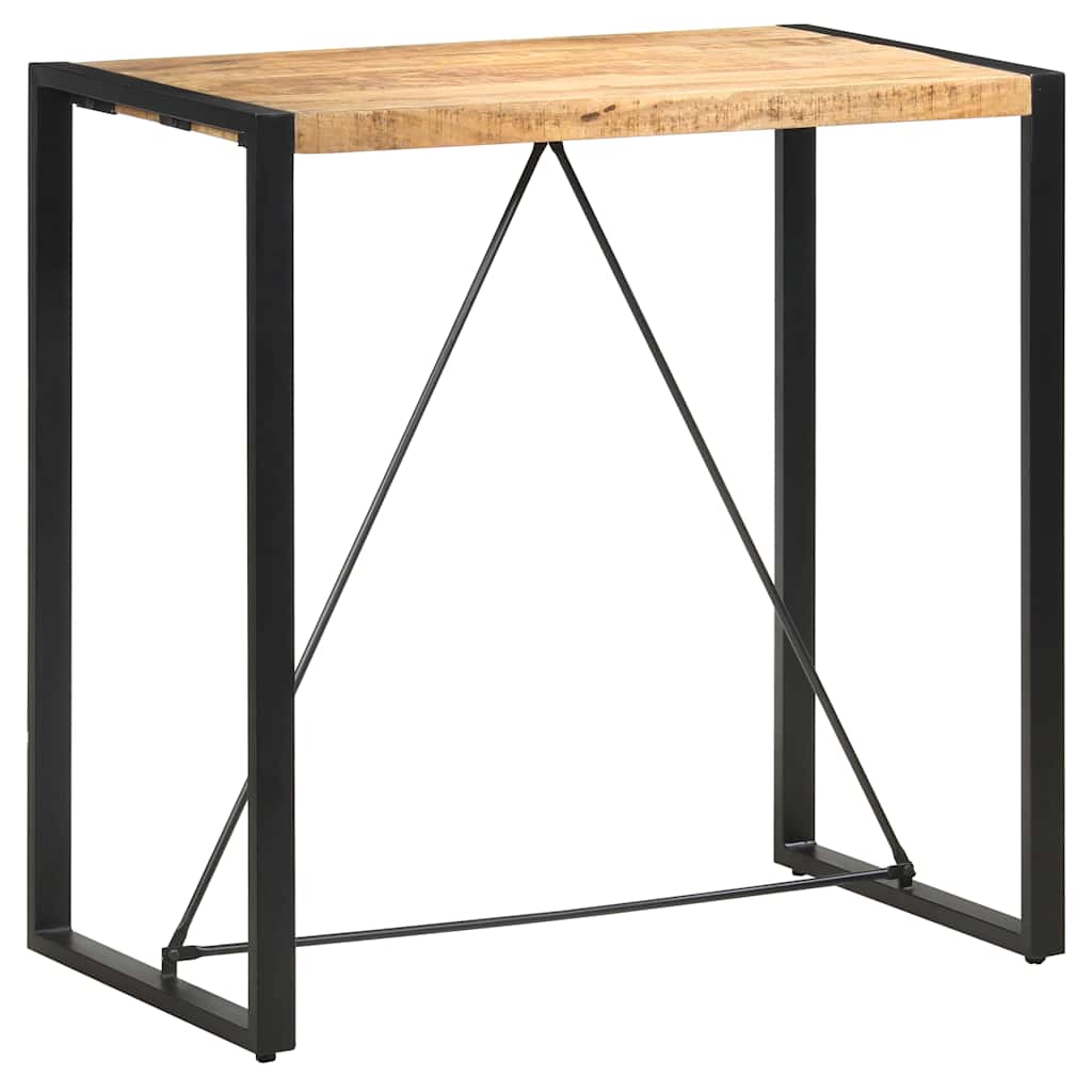 Mesa alta de cocina de madera maciza de acacia 180x70x107 cm
