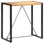 Mesa alta de cocina de madera maciza de acacia 180x70x107 cm