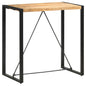 Mesa alta de cocina de madera maciza de acacia 180x70x107 cm