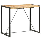 Mesa alta de cocina de madera maciza de acacia 180x70x107 cm