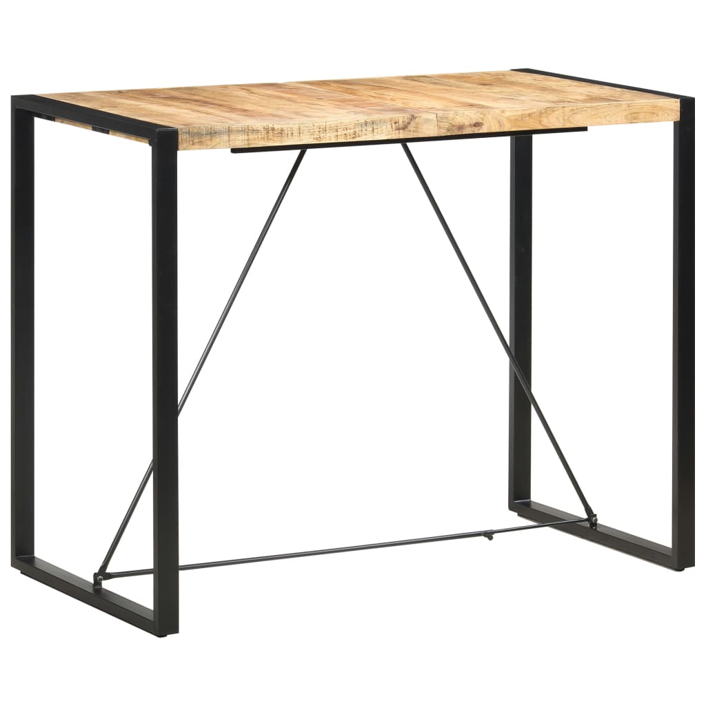 Mesa alta de cocina de madera maciza de acacia 180x70x107 cm